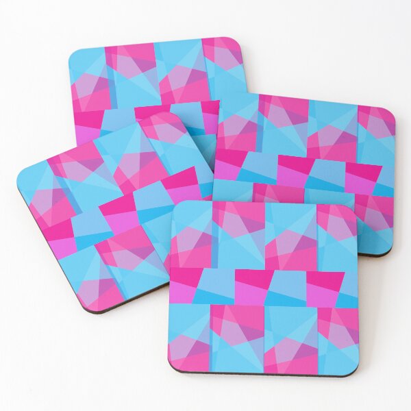 Item preview, Pinkish Blue Geometric Abstract designed and sold by BhavyaBathla.