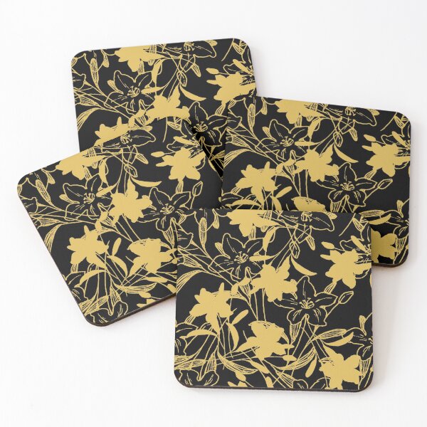 Item preview,  Flowers gold flower 6 popular seamless flower pattern iphone-cases designed and sold by DoodlesFlowers.