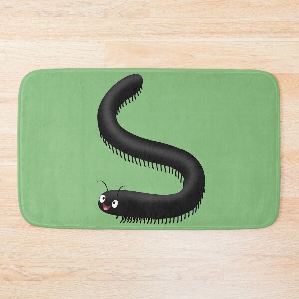 Item preview, Cute millipede cartoon illustration designed and sold by FrogFactory.