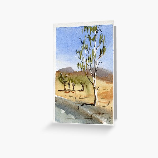 Small eucalypt in the Flinders Ranges Greeting Card