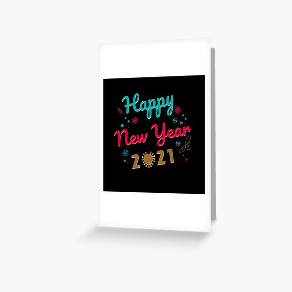 Item preview, Happy new year 2021 Greeting Card lockdown  designed and sold by Mo5tar.