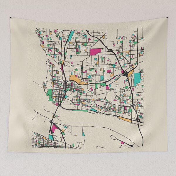 Item preview, Vancouver, Washington Street Map designed and sold by A Deniz Akerman.