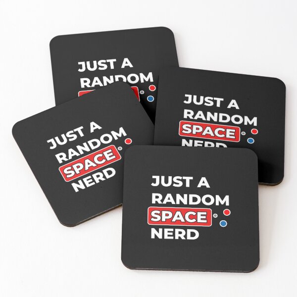 Item preview, Just A Random Space Nerd (Black Edition) designed and sold by SpaceCuriosity.