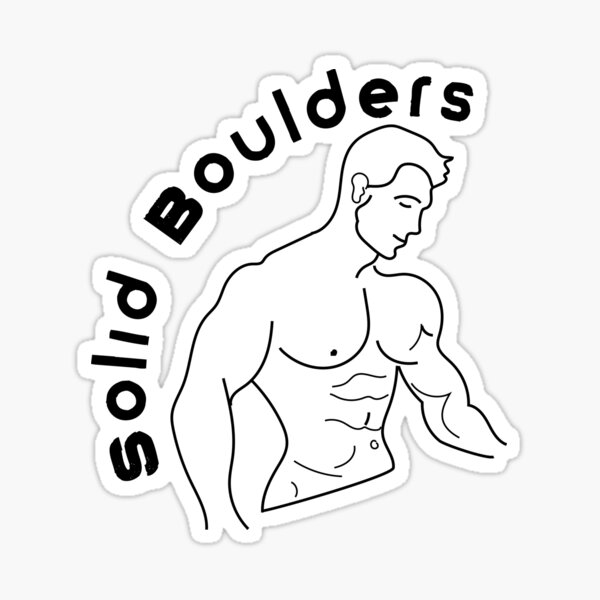 Solid Boulders - Fitness Freak Sticker