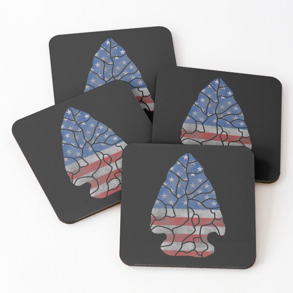 Item preview, American Flag Arrowhead Hunter Artifacts Collector Gift designed and sold by josephvinson689.