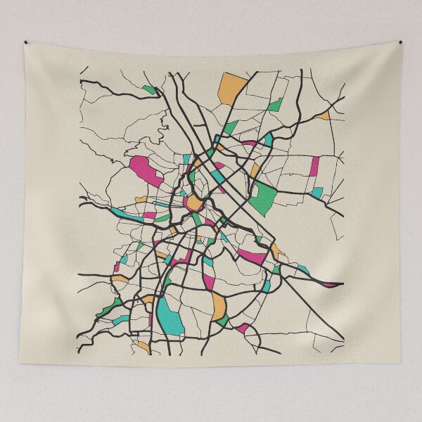 Item preview, Vienna, Austria Street Map designed and sold by A Deniz Akerman.