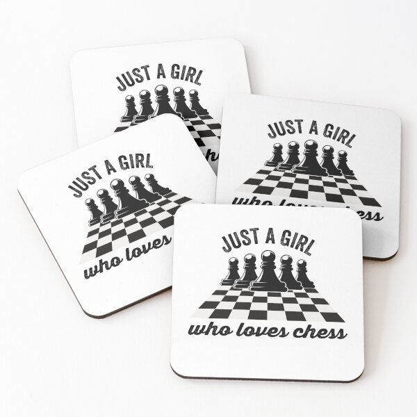 Item preview, Just A Girl Who Loves Chess designed and sold by Happy-PrintZ.