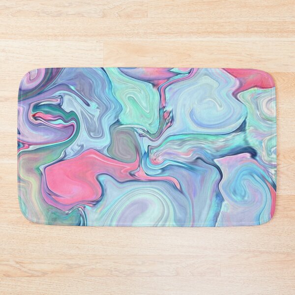 Item preview, Pink and Blue Abstract Marble Pattern designed and sold by pugmom4.