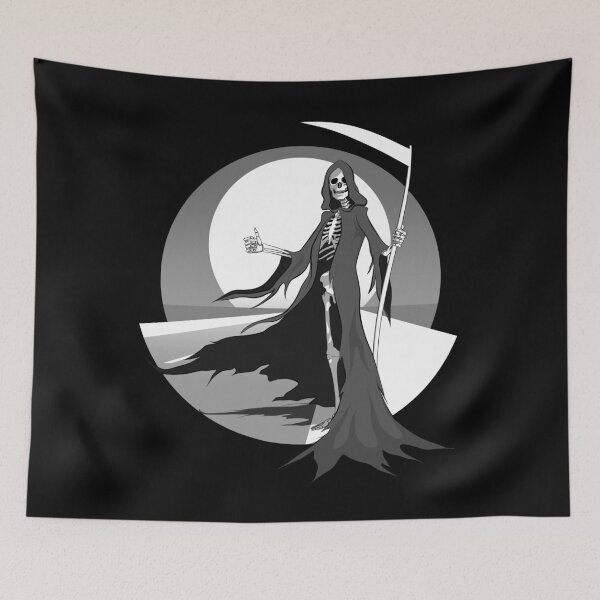 Item preview, The Grim Reaper Hitchhiking On The Road  designed and sold by TMBTM.