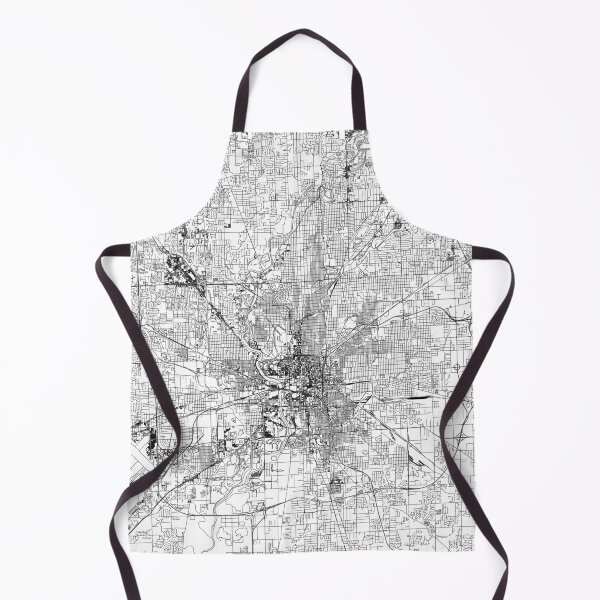 Item preview, Indianapolis White Map designed and sold by multiplicitymap.