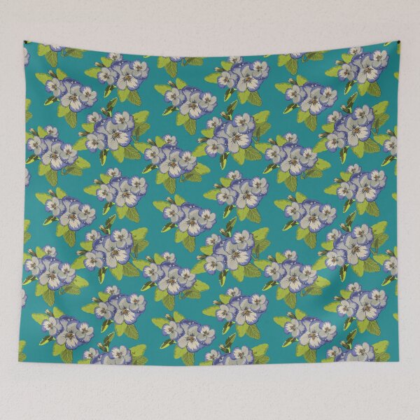 Item preview, African Violets Pattern designed and sold by Sketchbook Designs.