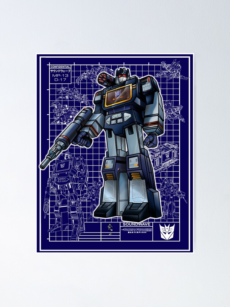 Transformers Soundwave poster print