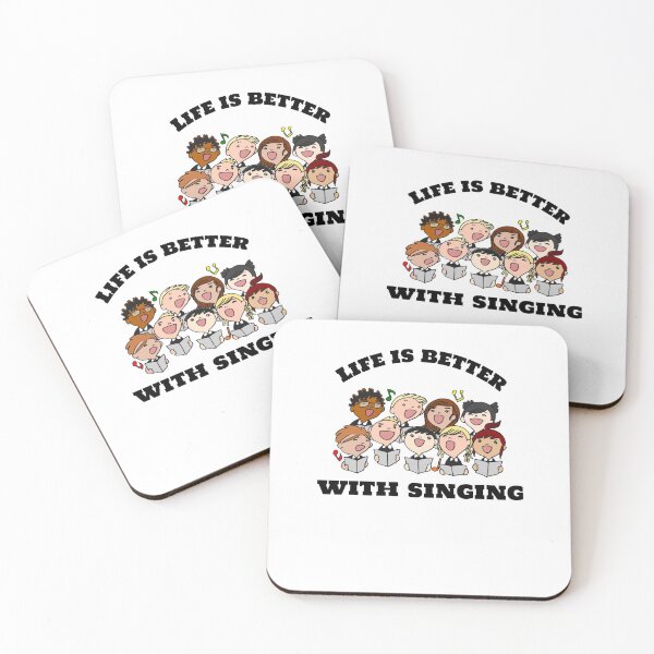Item preview, Life is better with singing  (cartoon) designed and sold by Fit & Fun  Gallery.