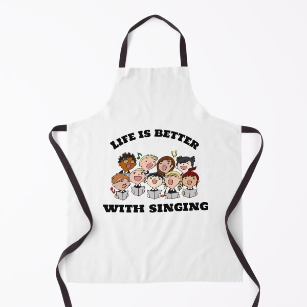 Item preview, Life is better with singing (cartoon) designed and sold by Fit & Fun Gallery.