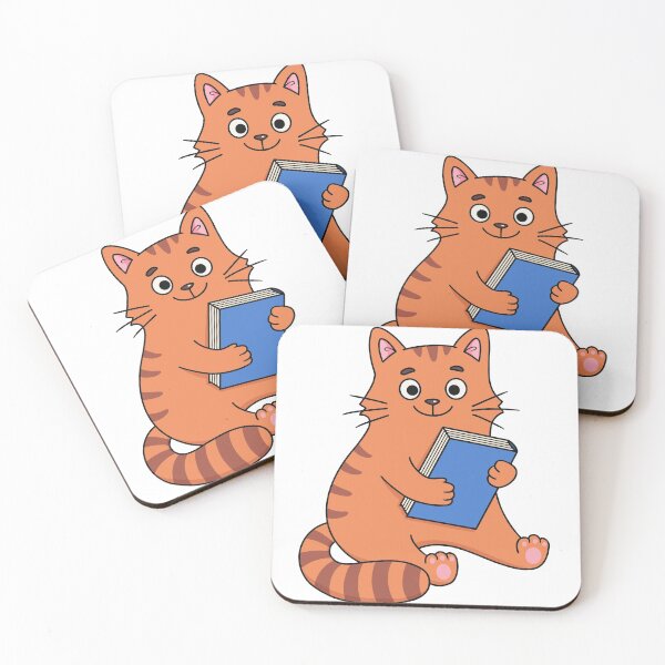 Item preview, Reading Cat - Cat reading a book - Book lovers gift designed and sold by Hapoel.