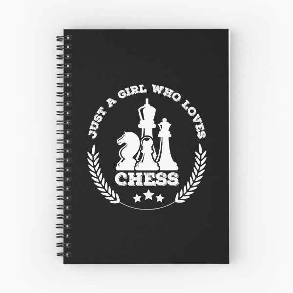 Item preview, Just a girl who loves chess- white designed and sold by Vaishnavi Deo.