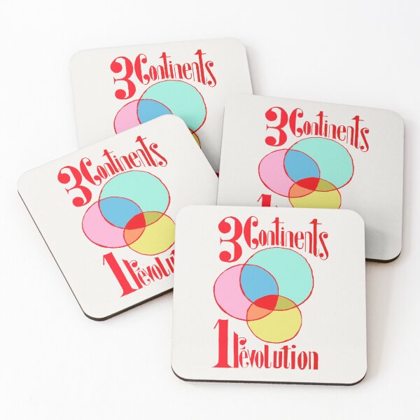 Item preview, ! New ! Paris Revolt, May 68: '3 CONTINENTS, 1 REVOLUTION': The Original in Deep Red on Bone White designed and sold by Day Chapman.