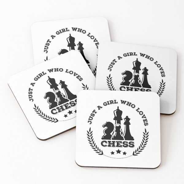 Item preview, Just a girl who loves chess- black designed and sold by Vaishnavi Deo.
