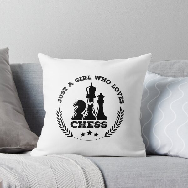 Item preview, Just a girl who loves chess- black designed and sold by Vaishnavi Deo.