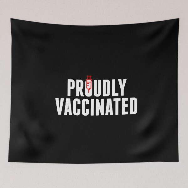 Item preview, Proudly Vaccinated support Pro Vaccine designed and sold by Grafik Traffik.