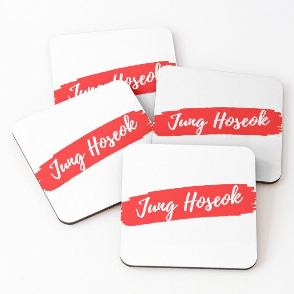Item preview, BTS Jung Hoseok Name Sticker designed and sold by TeeShirtVibes.