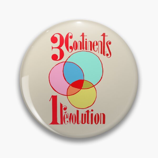 Item preview, ! New ! Paris Revolt, May 68: '3 CONTINENTS, 1 REVOLUTION': The Original in Deep Red on Linen designed and sold by Day Chapman.