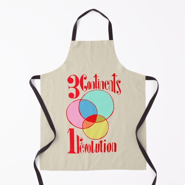Item preview, ! New ! Paris Revolt, May 68: '3 CONTINENTS, 1 REVOLUTION': The Original in Deep Red on Linen designed and sold by Day Chapman.