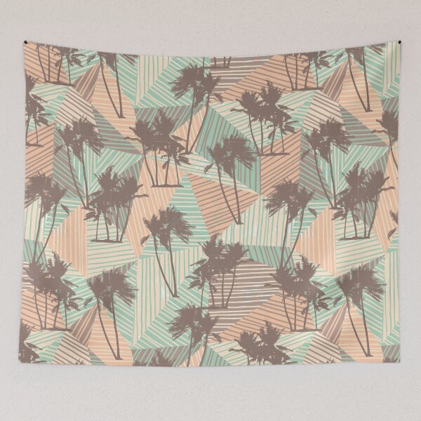 Item preview, Geometric Palm Tree Pattern designed and sold by wazoosi.