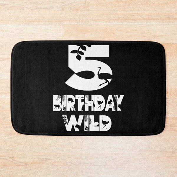 Item preview, 5th Birthday Wild Kid 5 Years Old Zoo Theme Animal Party product designed and sold by Grabitees.
