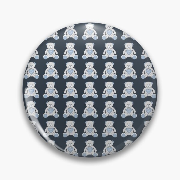 Item preview, Baby boy teddy bear blue pattern designed and sold by EngineerGoC.