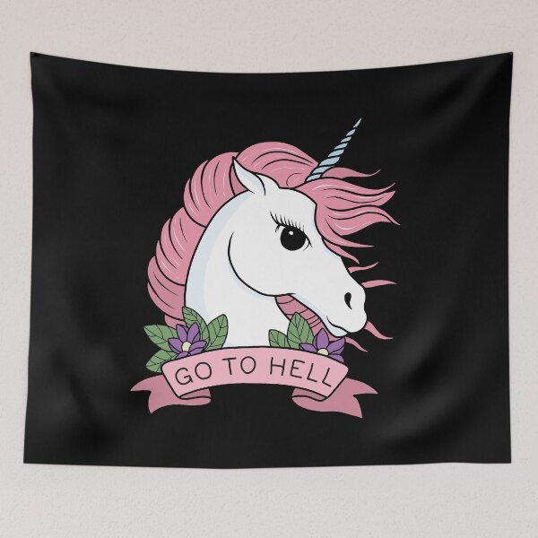 Item preview, Go to Hell - Unicorn designed and sold by ValentinaHramov.