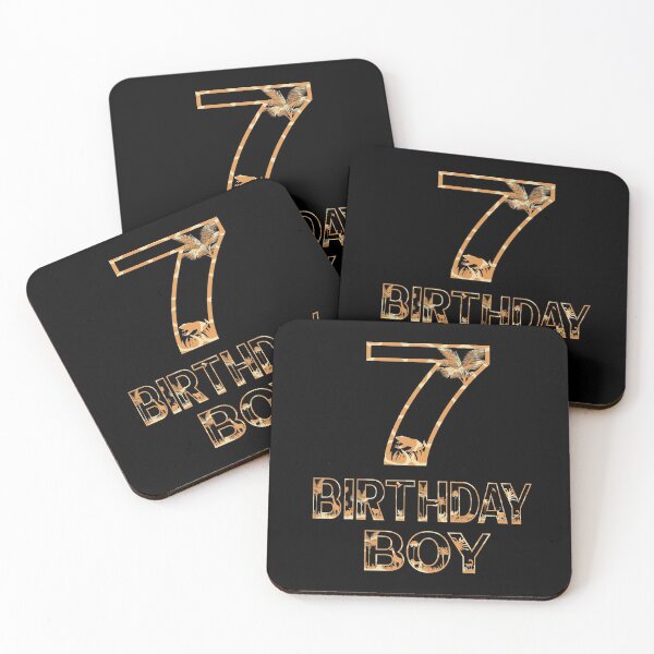 Item preview, 7th Birthday Boy Wild 7 Years Old Zoo Theme Animal Party print designed and sold by Grabitees.