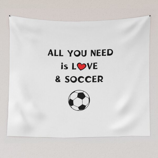 Item preview, All you need is love and soccer designed and sold by TheGreenGoat.