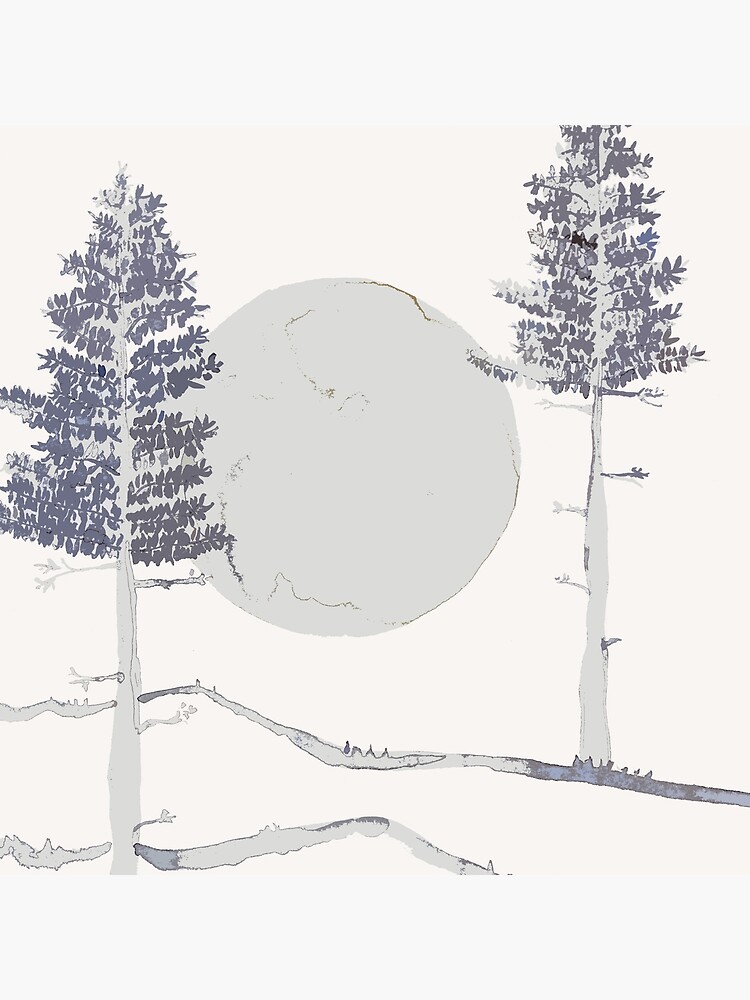 Mond und Bäume von RanitasArt
