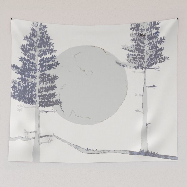 Item preview, Moon and trees designed and sold by RanitasArt.