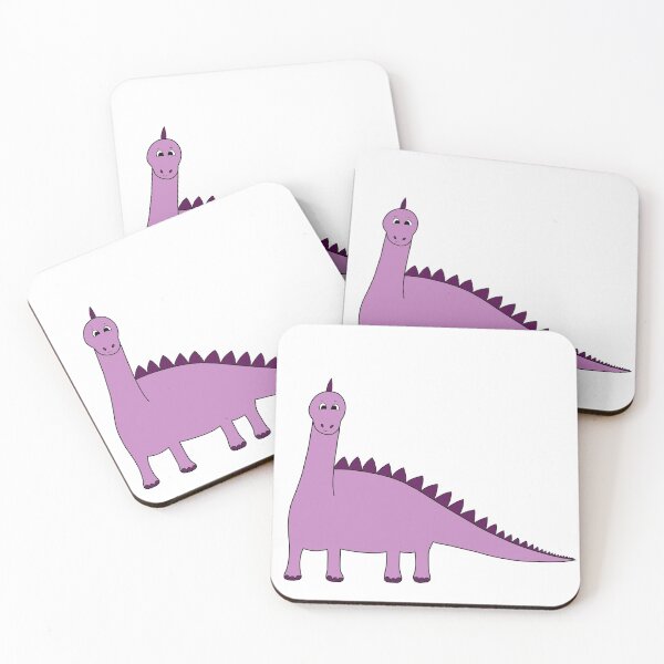 Item preview, Cute Purple Happy Dinosaur designed and sold by DeliliahDoodles.