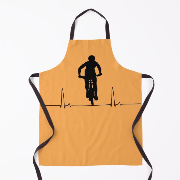 Item preview, Mountain Biker Peaking Heartbeat Black designed and sold by RabeDesigns.