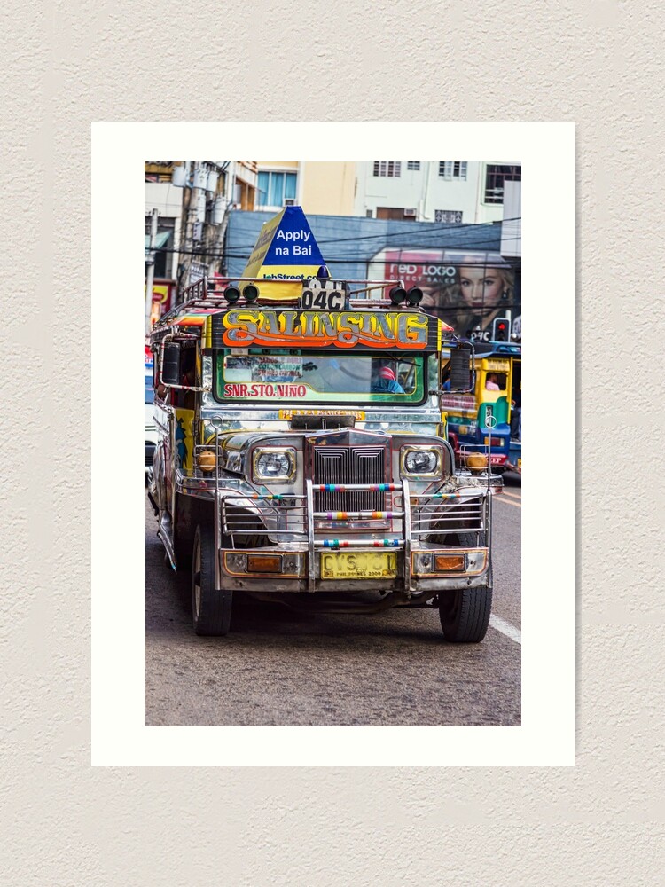 Alternate view of Classic Jeepney Art Print