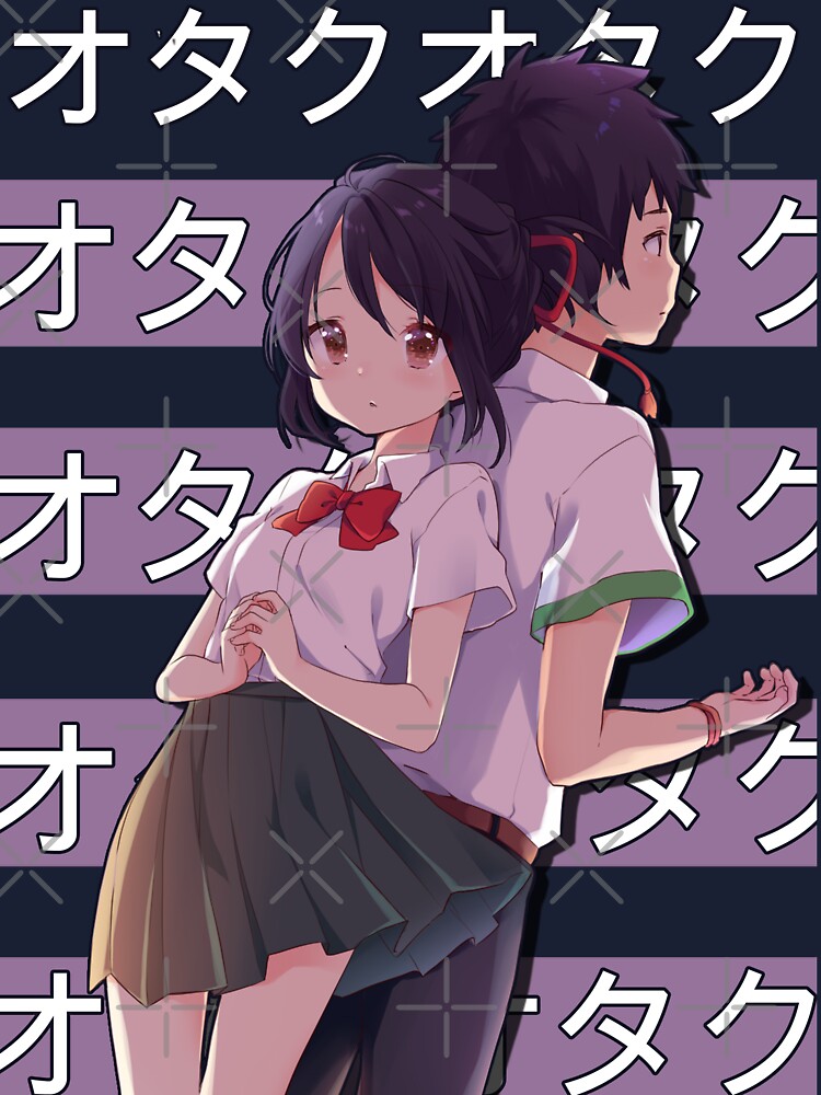 miyamizu mitsuha and tachibana taki (kimi no na wa.) drawn by