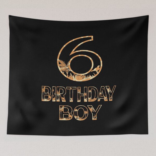 Item preview, 6th Birthday Boy Wild 6 Years Old Zoo Theme Animal Party design designed and sold by Grabitees.