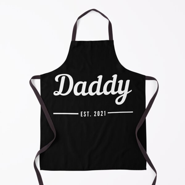 Item preview, Daddy. Established 2021. Text only design. White text. Cursive, script handwriting. Retro. designed and sold by JellyBeenzz.