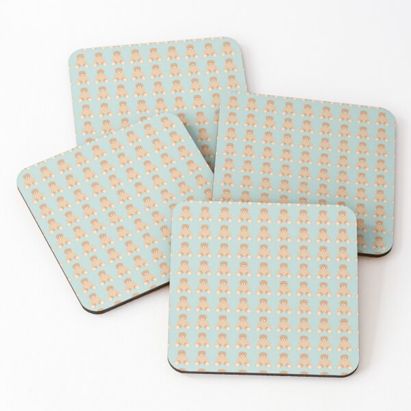 Item preview, Teddy bear blue baby pattern designed and sold by EngineerGoC.