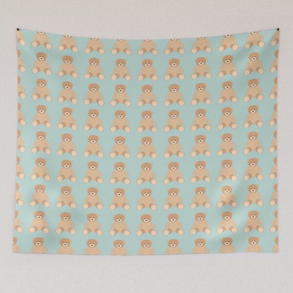 Item preview, Teddy bear blue baby pattern designed and sold by EngineerGoC.