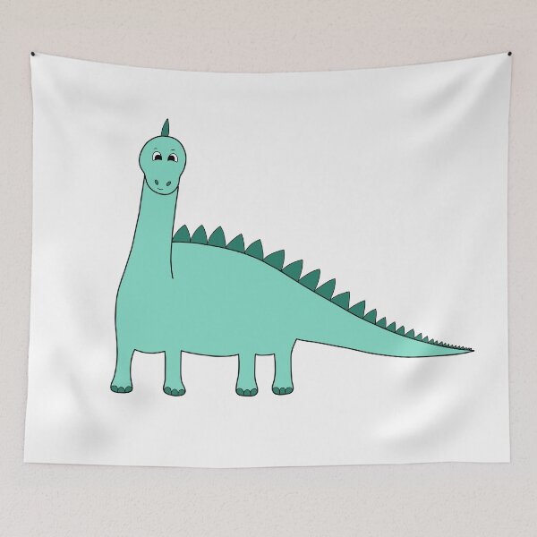 Item preview, Cute Blue Happy Dinosaur designed and sold by DeliliahDoodles.
