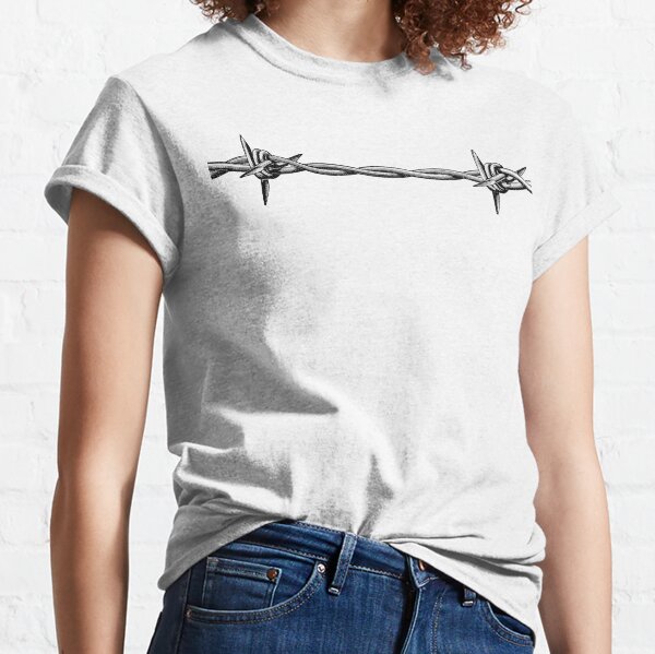 Barbed Wire Embroidered Unisex Shirt