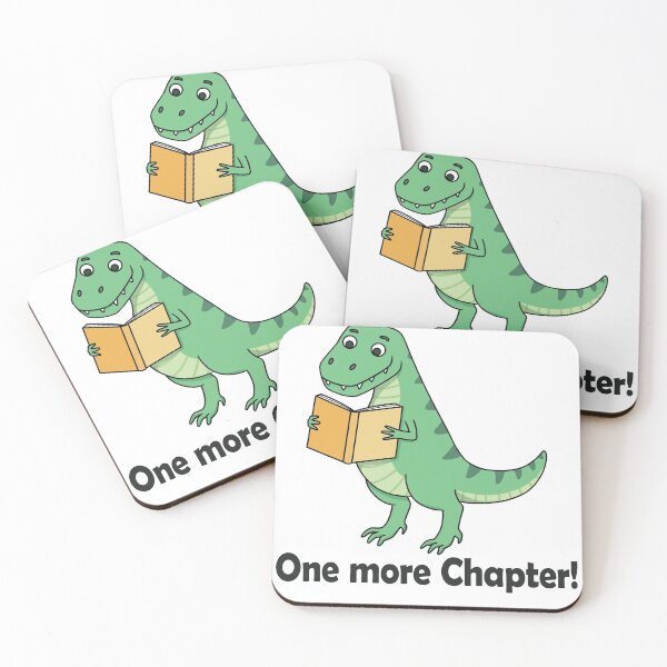 Item preview, Reading Dino - Dino reading a book - Book lovers gift - One more chapter designed and sold by Hapoel.