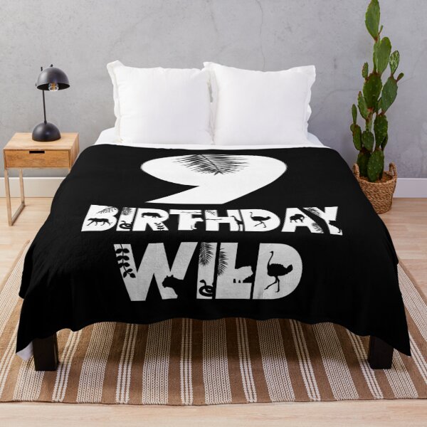 Item preview, 9th Birthday Wild Kid 9 Years Old Zoo Theme Animal Party print designed and sold by Grabitees.