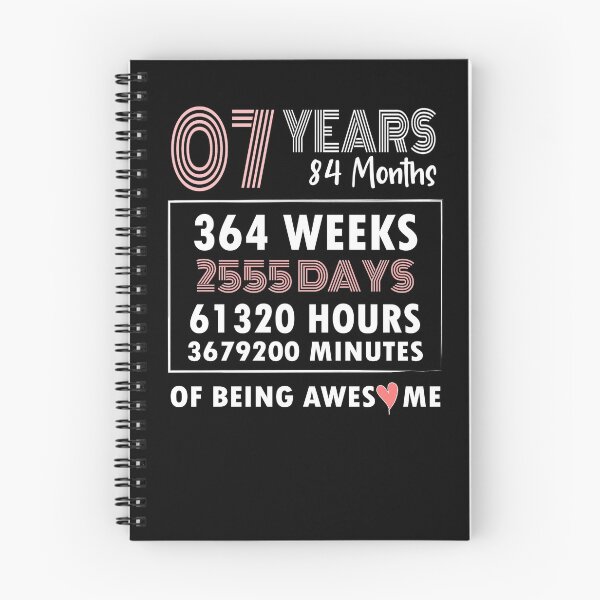 Item preview, My 7th Birthday Countdown Of Being Awesome  designed and sold by Teezlay Prints.