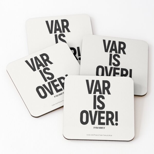 Item preview, 'VAR IS OVER! IF YOU WANT IT': (V.A.R.): (Gary & Alan) The Original Black on Bone White designed and sold by Day Chapman.