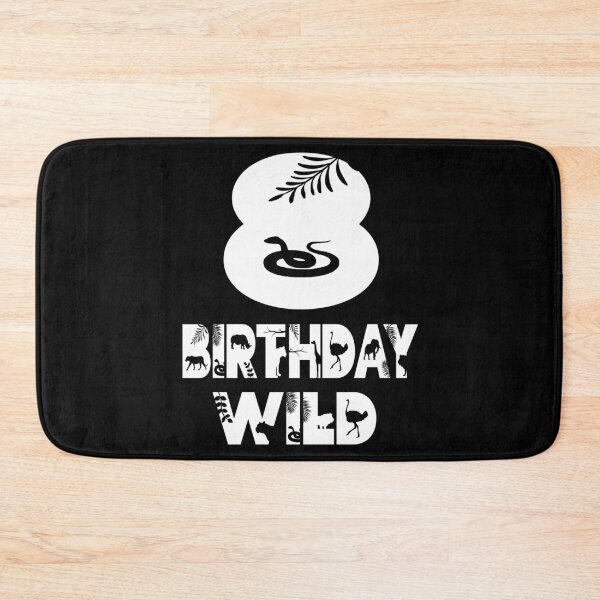 Item preview, 8th Birthday Wild Kid 8 Years Old Zoo Theme Animal Party graphic designed and sold by Grabitees.